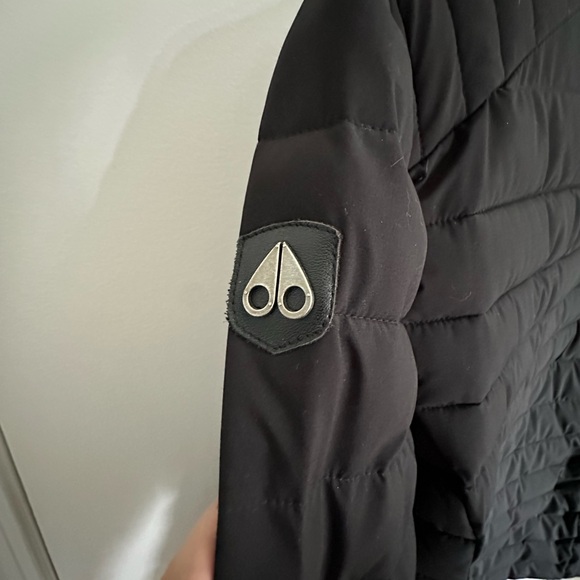Moose Knuckles black down jacket womens size S - Picture 5 of 5